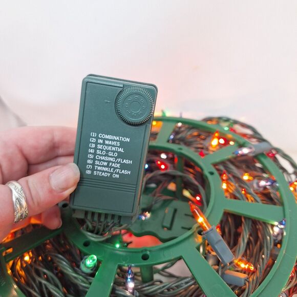 Christmas Lights Rolls Bundle 5 Strings Multicolor White Blue Red Carrying Case - Picture 4 of 13